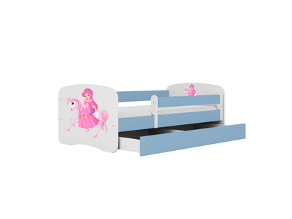 Cama 140 x 70 cm Kocot Kids BabyDreams Princess on Horse Blue
