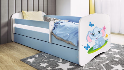 Cama 140 x 70 cm Kocot Kids BabyDreams Baby Elephant Blue
