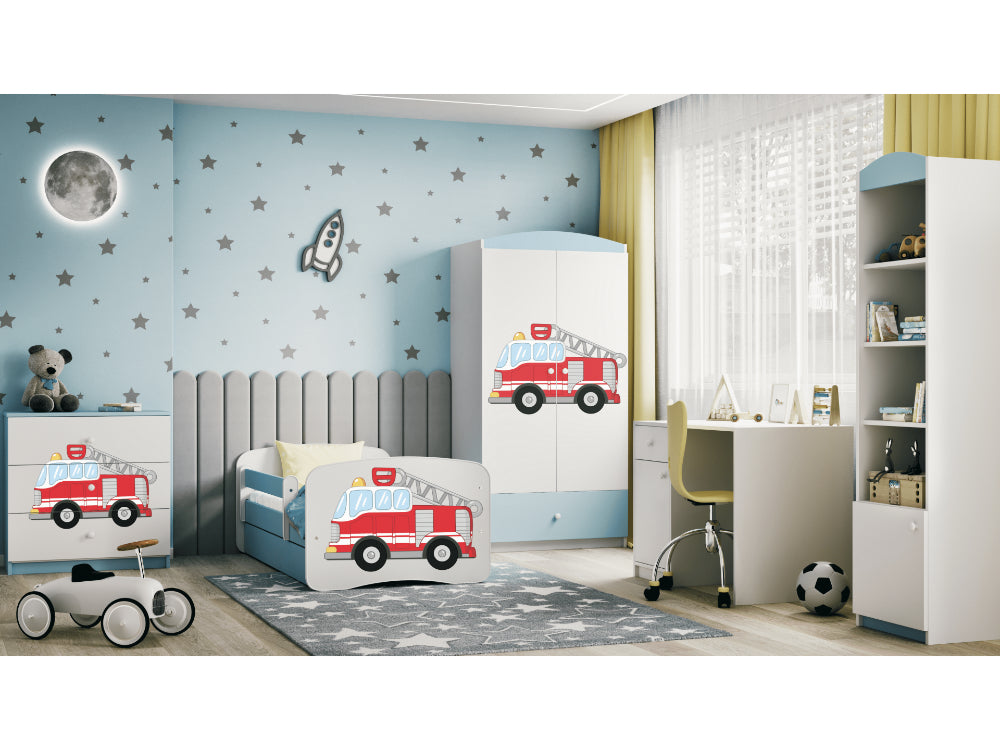Cama 140 x 70 cm Kocot Kids BabyDreams Fire Brigade Blue