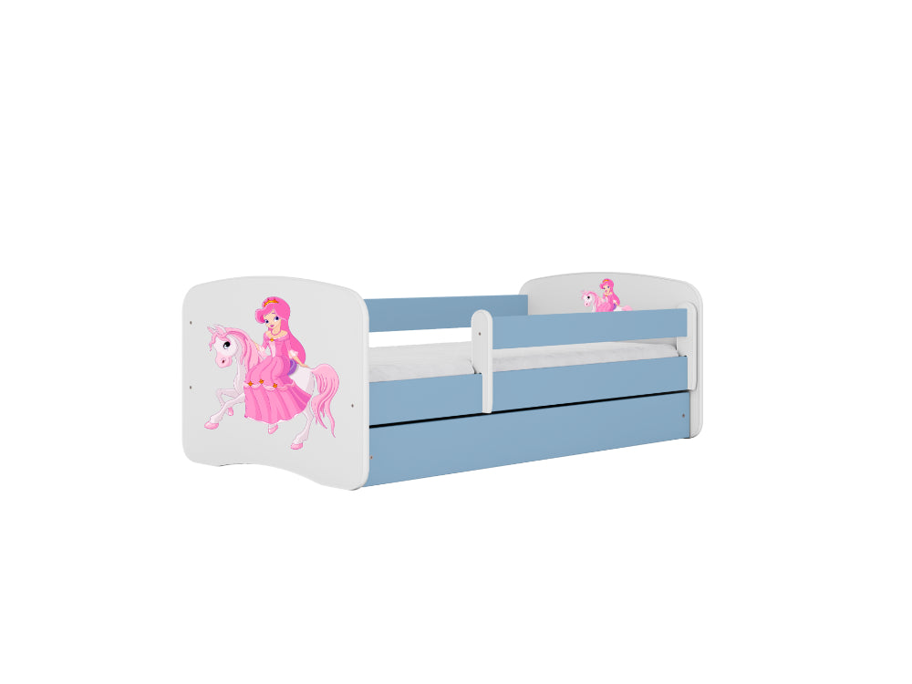 Cama 160 x 80 cm Kocot Kids BabyDreams Princess on Horse Blue