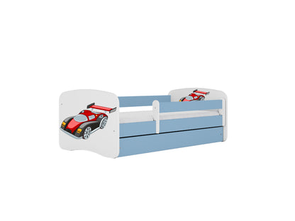 Cama 160 x 80 cm Kocot Kids BabyDreams Racing Car Blue
