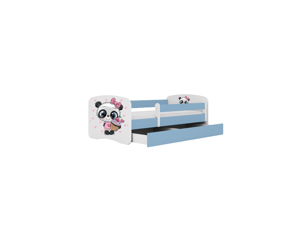 Cama 140 x 70 cm Kocot Kids com gaveta BabyDreams Panda Blue