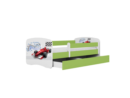 Cama 180 x 80 cm Kocot Kids com gaveta BabyDreams Formula Green