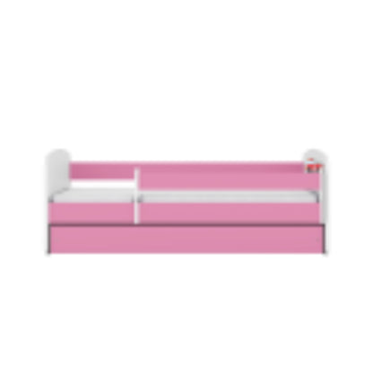 Cama 180 x 80 cm Kocot Kids com colchão BabyDreams Fire Brigade Pink