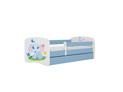 Cama 160 x 80 cm Kocot Kids com gaveta BabyDreams Baby Elephant Blue