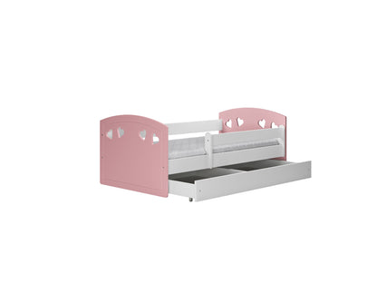 Cama 140 x 80 cm Kocot Kids com gaveta Julia Mix Pink