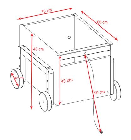 Caixa de brinquedos Kocot Kids Victor White