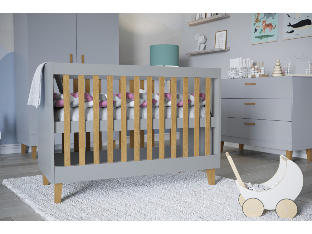 Cama 124 x 66 cm Kocot Kids Kubi Grey