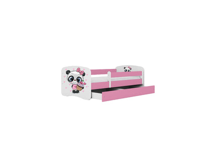 Cama 180 x 80 cm Kocot Kids com gaveta BabyDreams Panda Pink