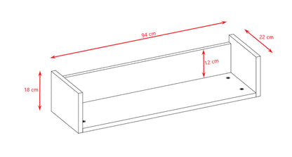Prateleira de parede Kocot Kids Victor White