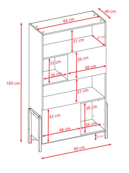 Estante de livros Kocot Kids Victor White