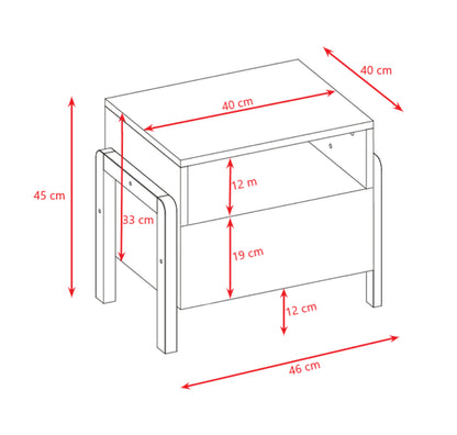 Mesa de cabeceira Kocot Kids Victor White