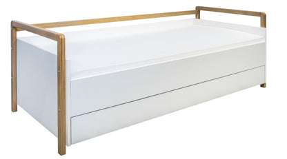 Sofá 180 x 80 cm Kocot Kids com gaveta e colchão Victor White
