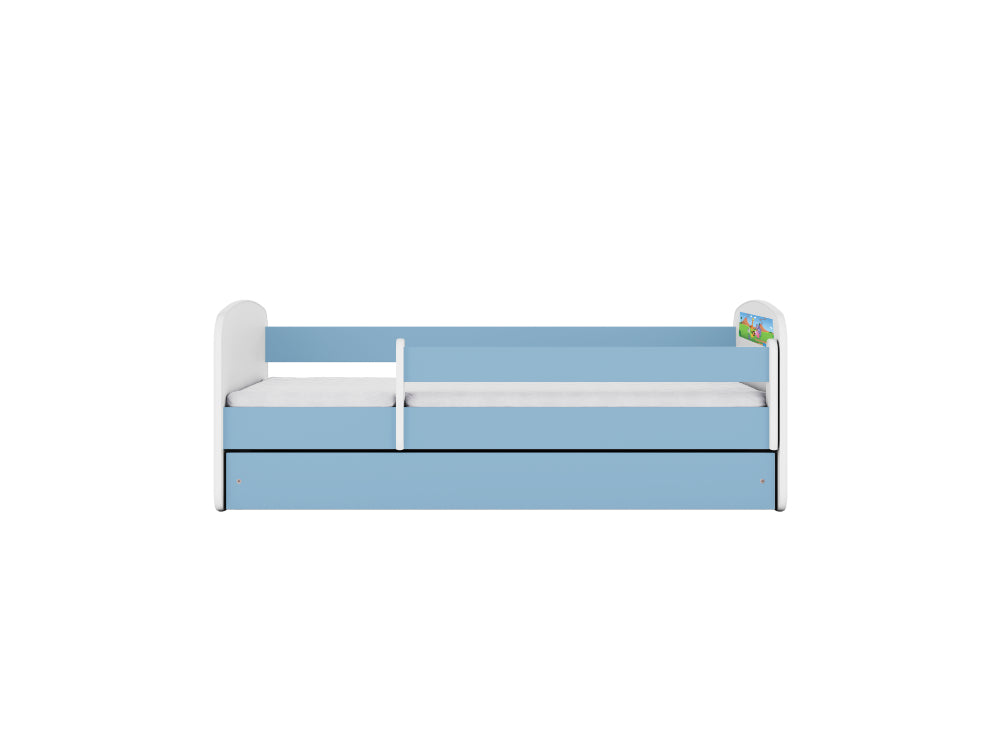 Cama 180 x 80 cm Kocot Kids com colchão BabyDreams Safari Blue
