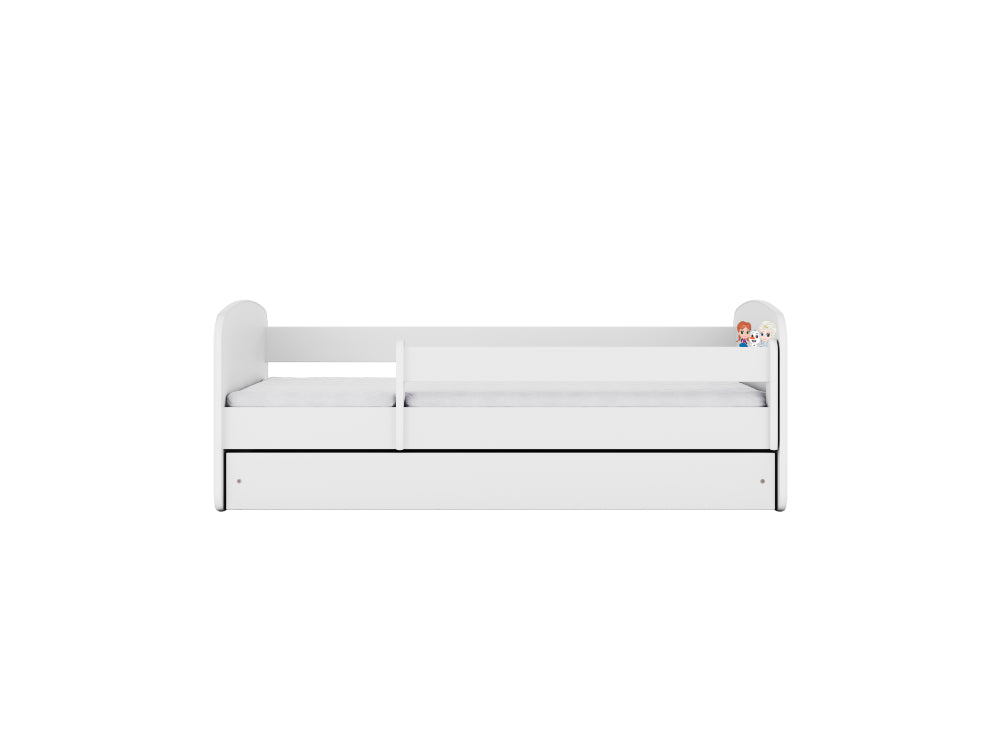 Cama 160 x 80 cm Kocot Kids com colchão BabyDreams Frozen Land White