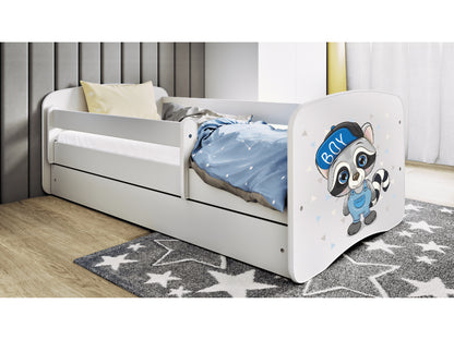 Cama 160 x 80 cm Kocot Kids BabyDreams Raccoon White