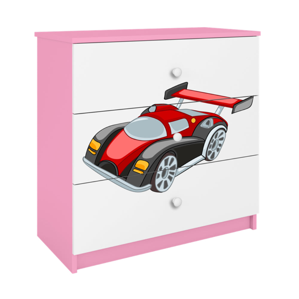 Cómoda Kocot Kids BabyDreams Racing Car Pink