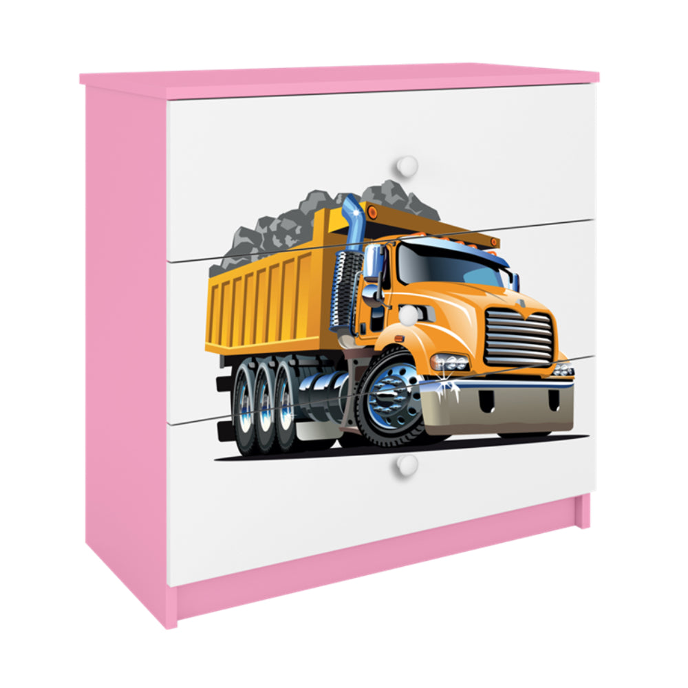 Cómoda Kocot Kids BabyDreams Truck Pink