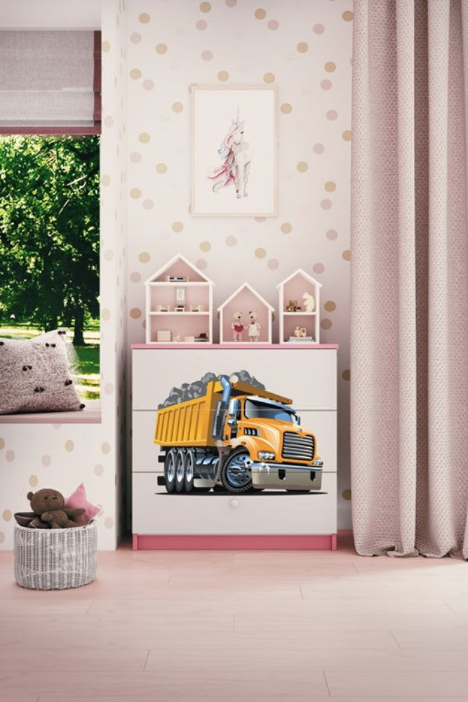 Cómoda Kocot Kids BabyDreams Truck Pink