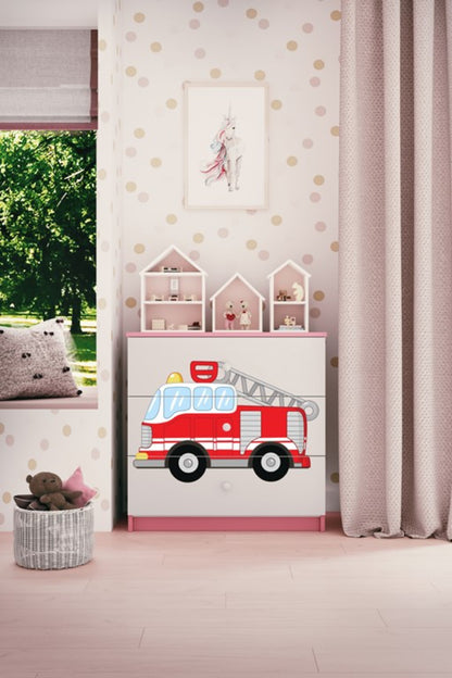 Cómoda Kocot Kids BabyDreams Fire Brigade Pink