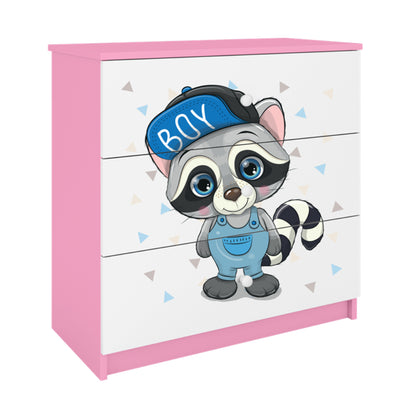 Cómoda Kocot Kids BabyDreams Raccoon Pink