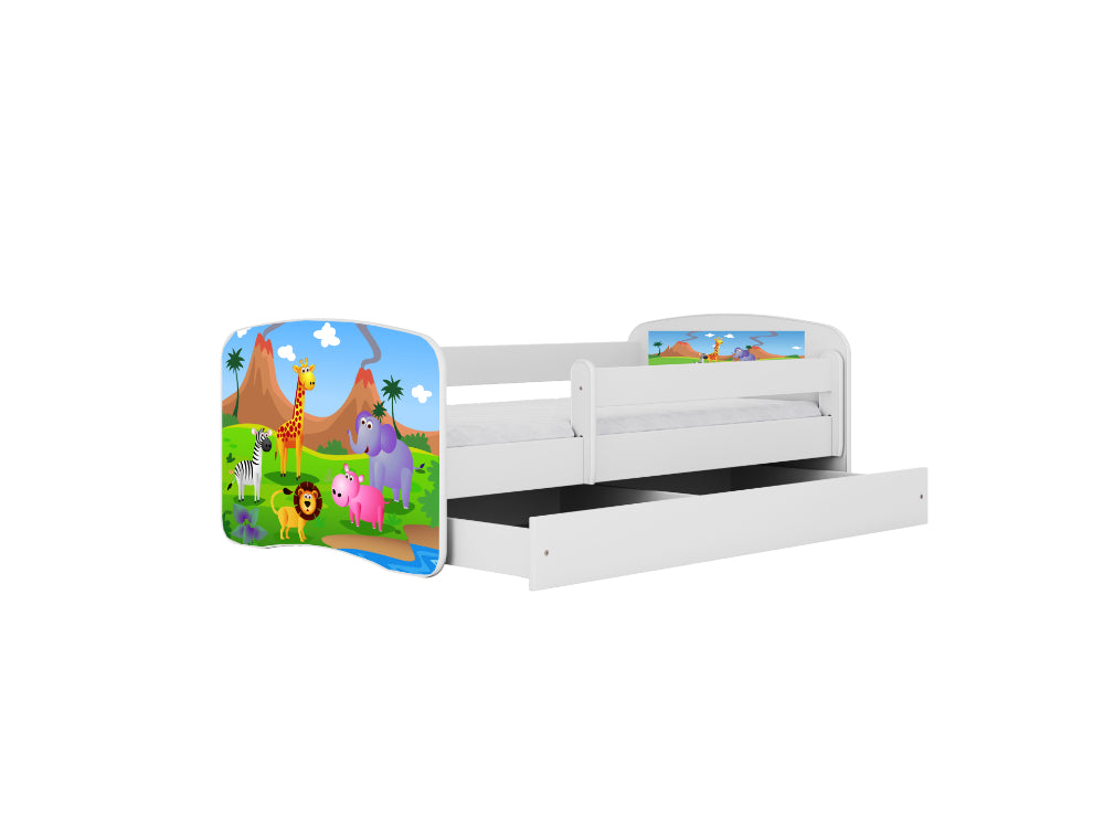 Cama 140 x 70 cm Kocot Kids BabyDreams Safari White