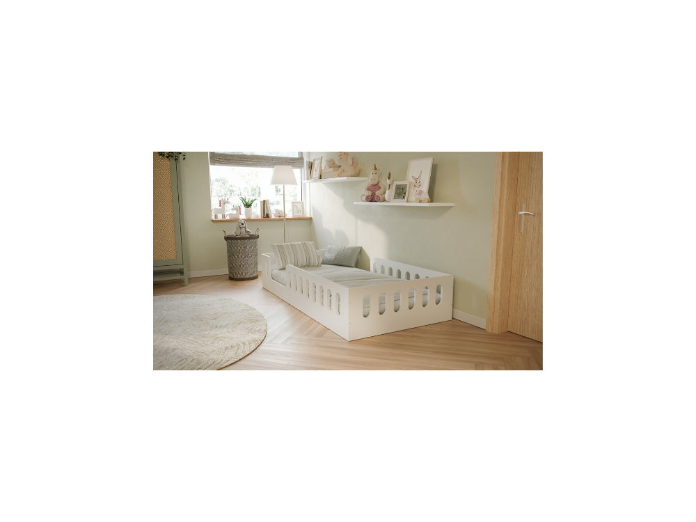 Cama 180 x 80 cm Kocot Kids com colchão Timon White