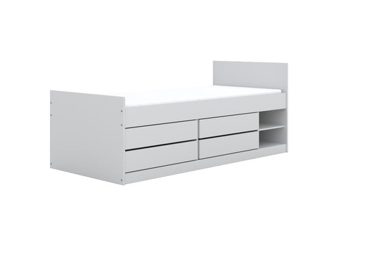 Cama 200 x 90 cm Kocot Kids Leon White