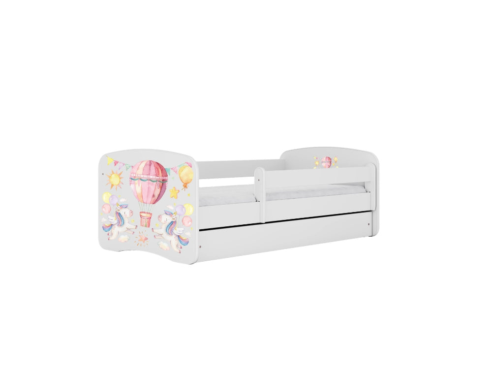 Cama 140 x 70 cm Kocot Kids com colchão BabyDreams Balloon White