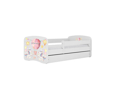 Cama 160 x 80 cm Kocot Kids com colchão BabyDreams Balloon White