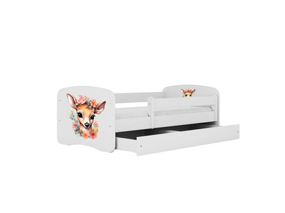 Cama 140 x 70 cm Kocot Kids com gaveta Babydreams Bambi White