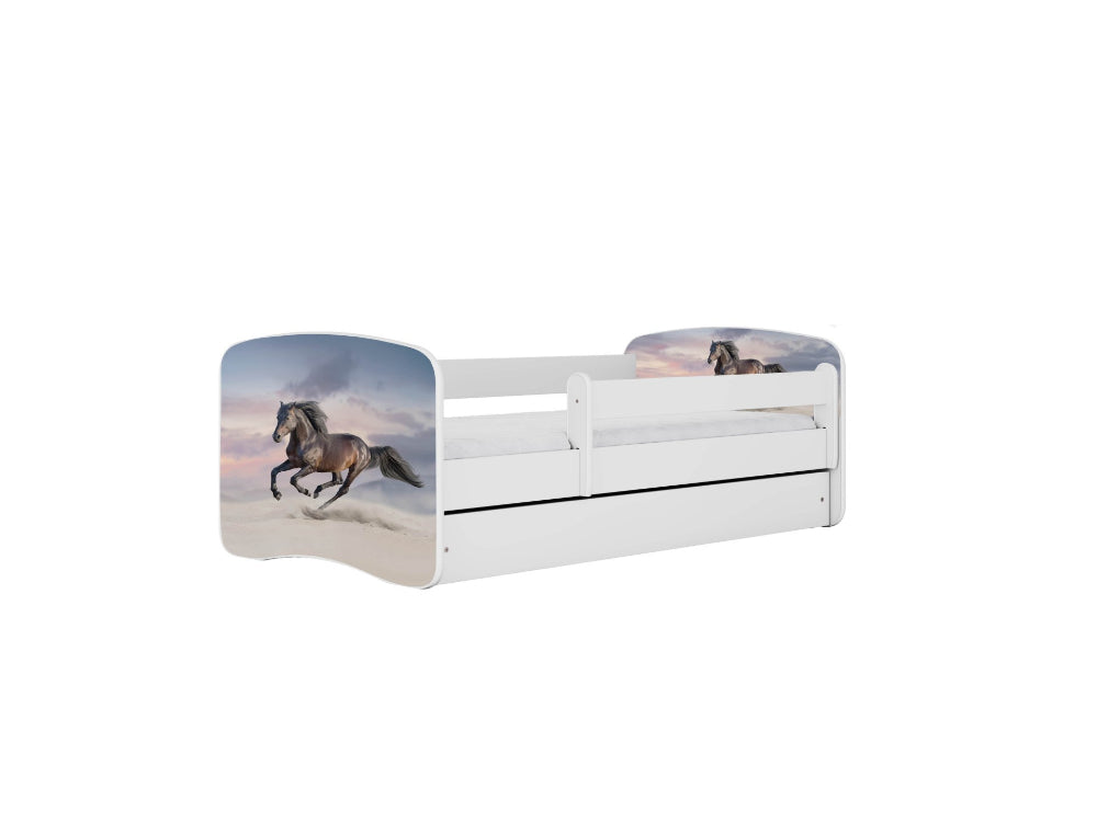Cama 140 x 70 cm Kocot Kids BabyDreams Galloping Horse White