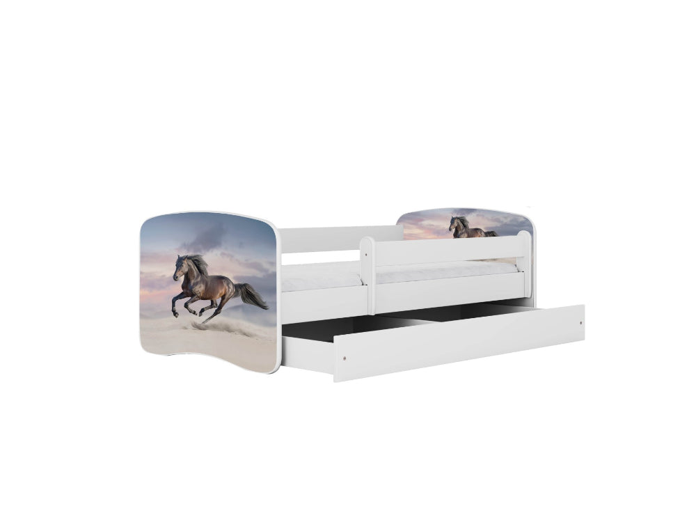 Cama 140 x 70 cm Kocot Kids BabyDreams Galloping Horse White