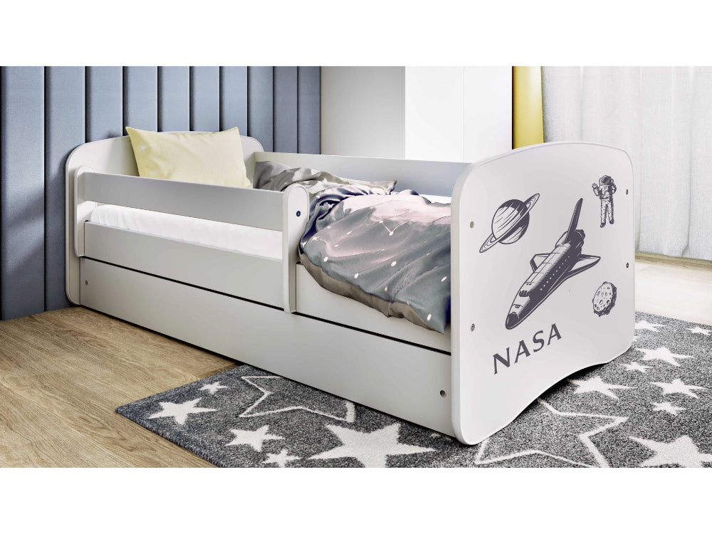 Cama 180 x 80 cm Kocot Kids BabyDreams Nasa White