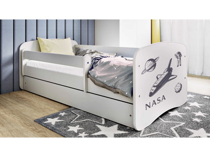 Cama 160 x 80 cm Kocot Kids com gaveta BabyDreams Nasa White