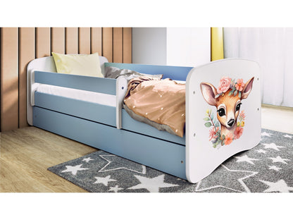 Cama 140 x 70 cm Kocot Kids com colchão BabyDreams Bambi Blue
