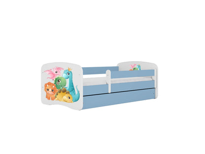 Cama 140 x 70 cm Kocot Kids com gaveta Babydreams Tiny Dinos Blue