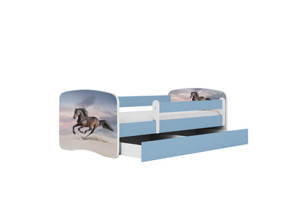 Cama 140 x 70 cm Kocot Kids BabyDreams Galloping Horse Blue