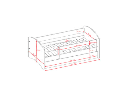 Cama 140 x 70 cm Kocot Kids BabyDreams Basketball Blue