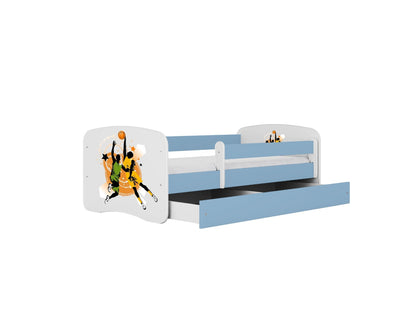 Cama 140 x 70 cm Kocot Kids com gaveta Babydreams Basketball Blue
