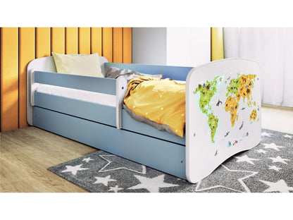 Cama 140 x 70 cm Kocot Kids BabyDreams Map Blue