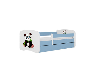 Cama 160 x 80 cm Kocot Kids com colchão BabyDreams Panda 2 Blue