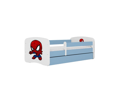 Cama 160 x 80 cm Kocot Kids com colchão BabyDreams Spiderman Blue