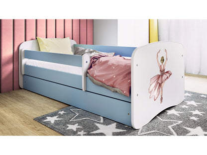 Cama 140 x70 cm Kocot Kids com colchão BabyDreams Dancer Blue