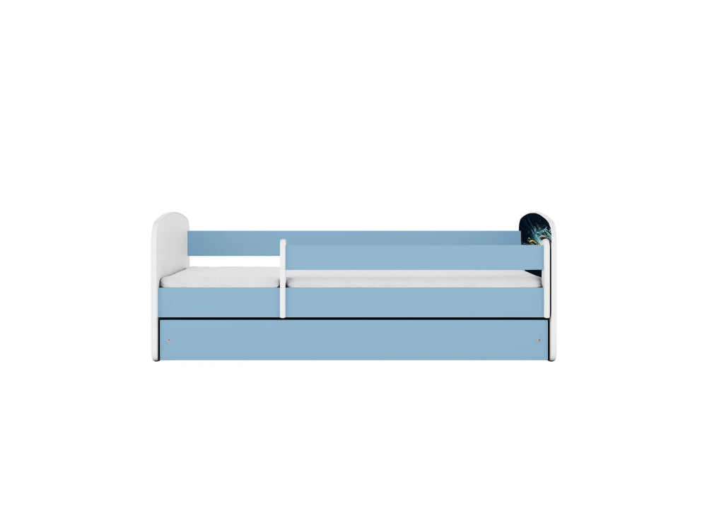 Cama 160 x 80 cm Kocot Kids com colchão BabyDreams Race Blue