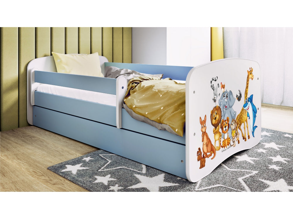 Cama 180 x 80 cm Kocot Kids BabyDreams Animals Blue