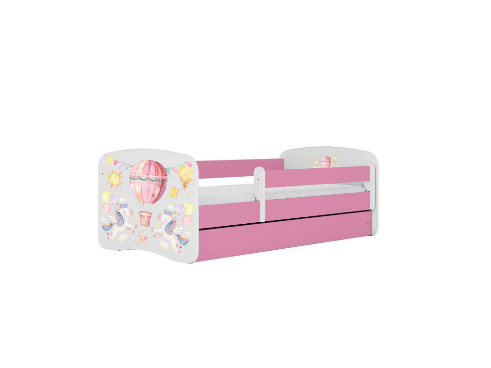 Cama 140 x 70 cm Kocot Kids com gaveta Babydreams Balloon Pink