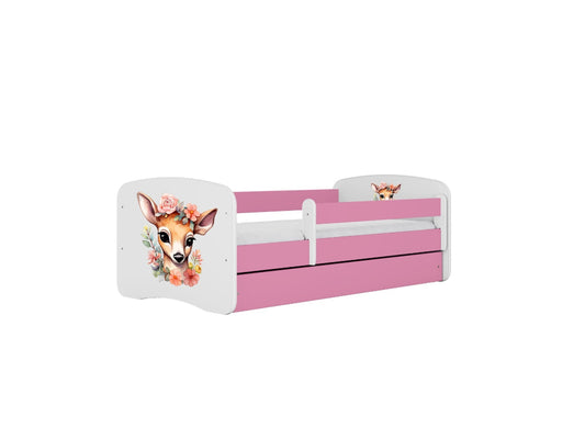 Cama 140 x 70 cm Kocot Kids com colchão BabyDreams Bambi Pink