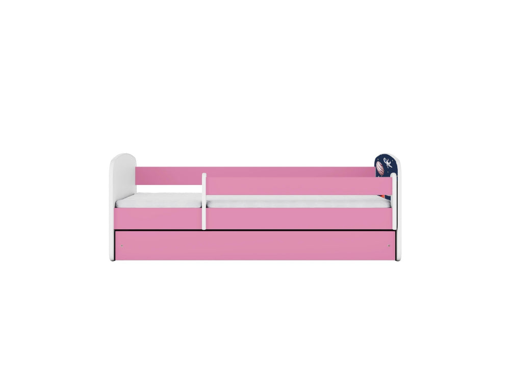 Cama 160 x 80 cm Kocot Kids com colchão BabyDreams Cosmos Pink