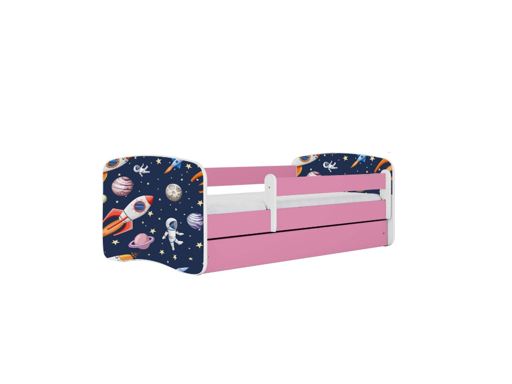 Cama 140 x 70 cm Kocot Kids com gaveta BabyDreams Cosmos Pink